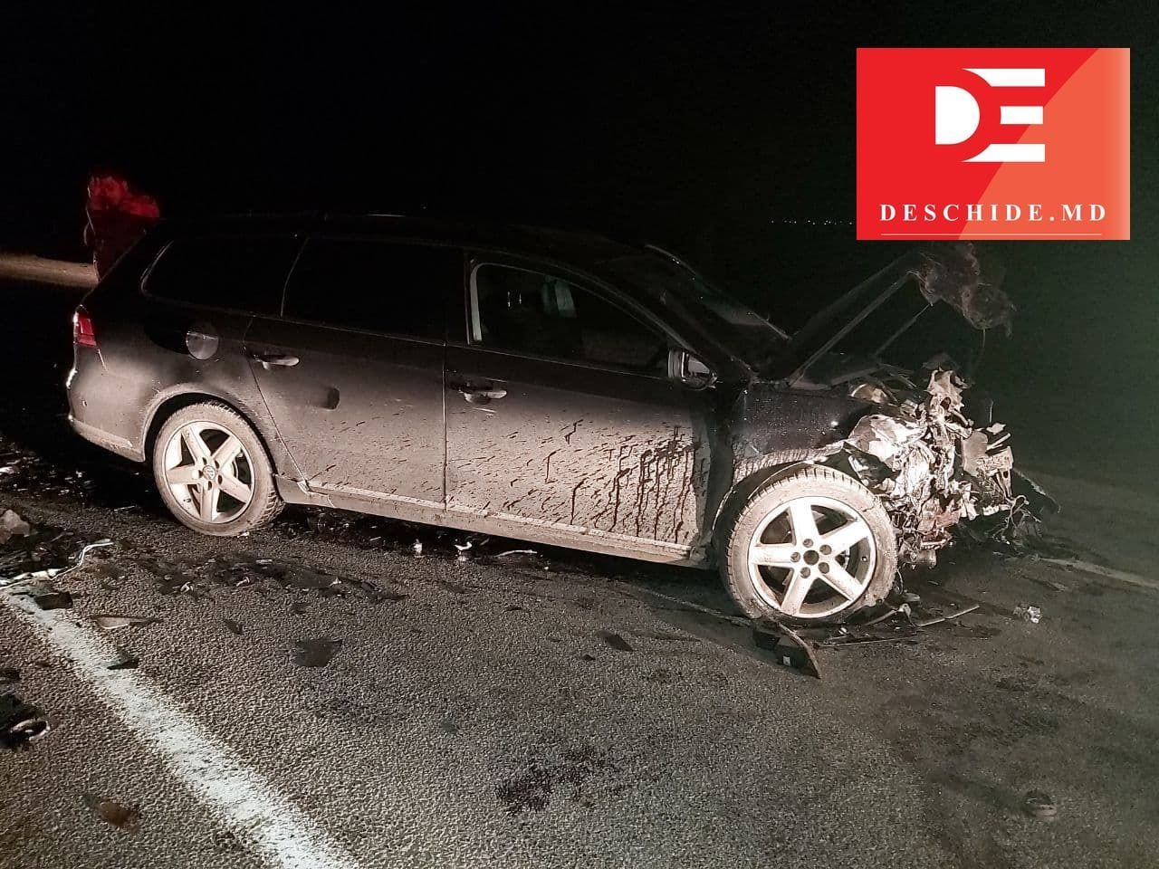 В Рышканском районе произошла авария: водитель получил травмы