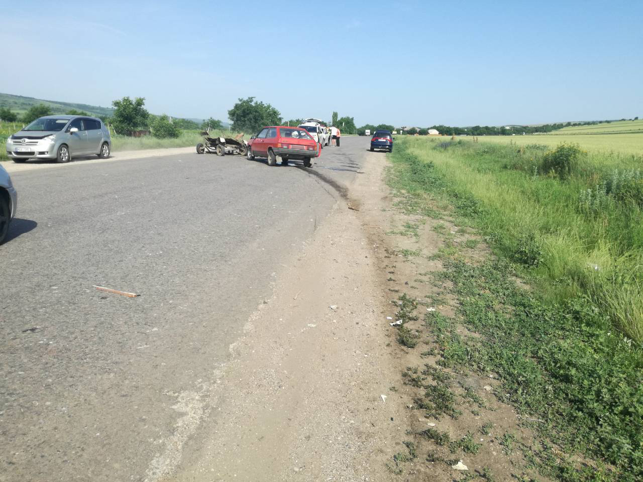 В селе Препелица повозка столкнулась с автомобилем
