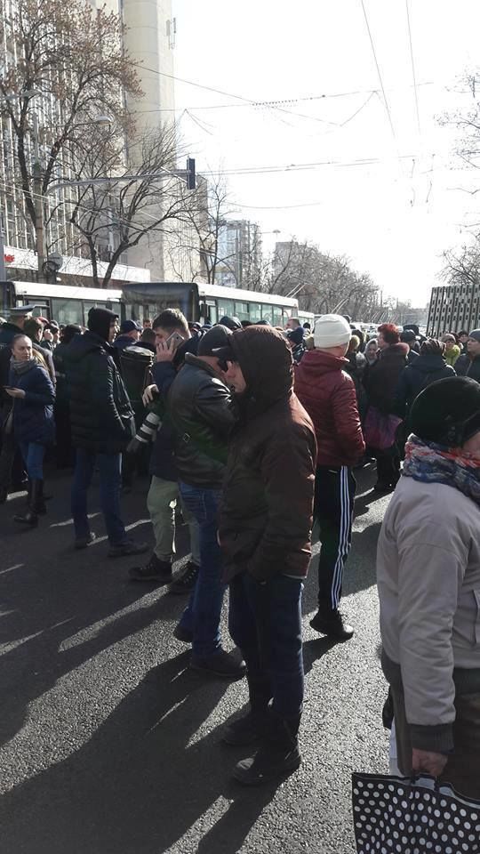 Протестующие торговцы перекрыли бульвар Штефана чел Маре и улицу Тигина