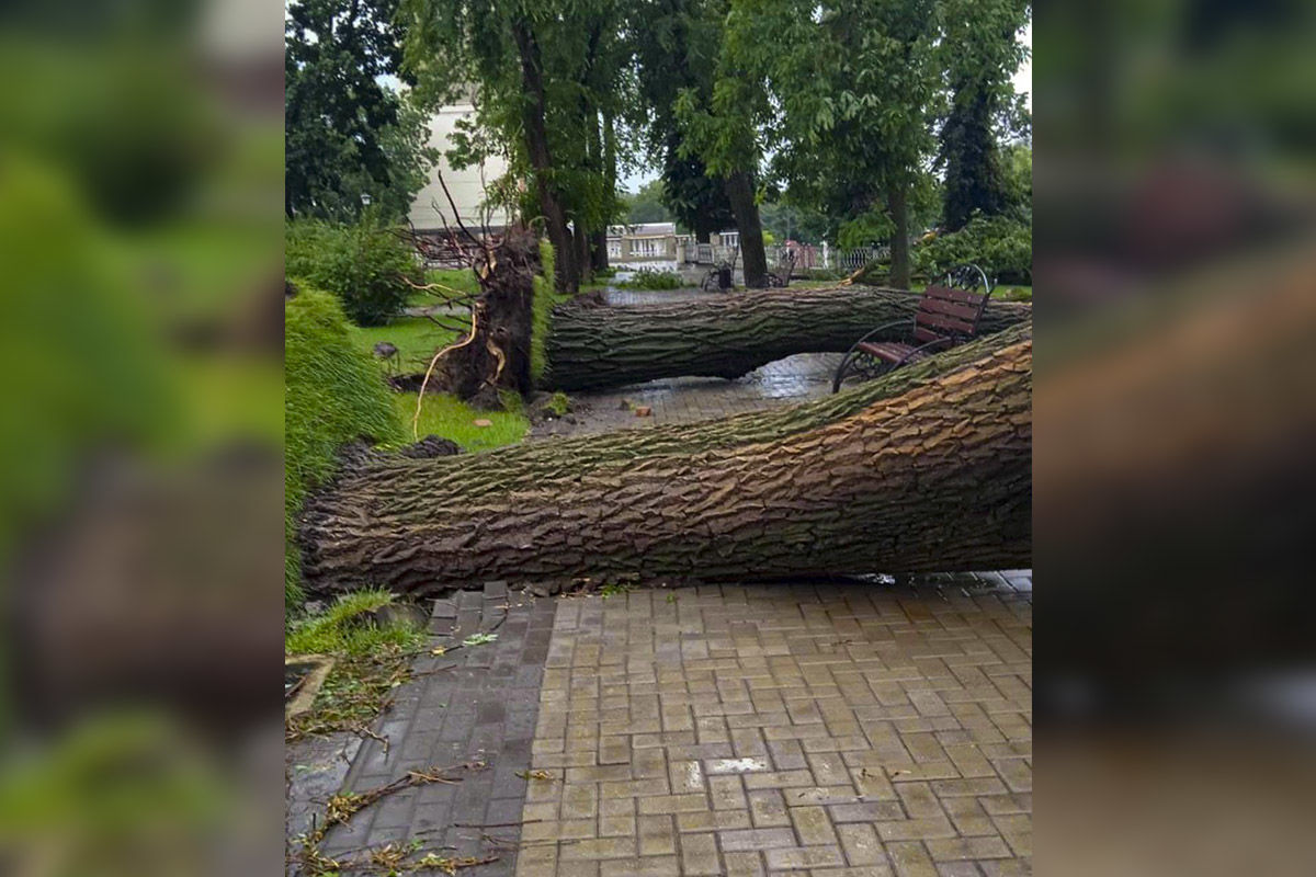 В Тирасполе 15-минутный ураган нанёс немалый урон городу