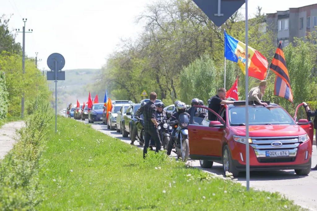 В Бельцах прошёл автопробег в честь Великой Победы