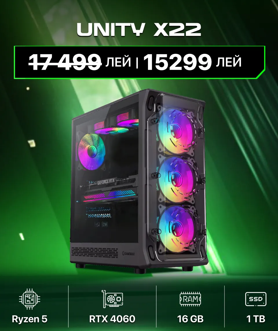 Xstore.md: Игровые ПК со скидкой до 8000 леев
