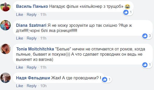 Сеть поразило поведение детей ромов в поезде Львов-Мукачево