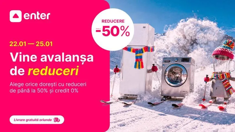 Enter: O adevărată avalanșă de reduceri