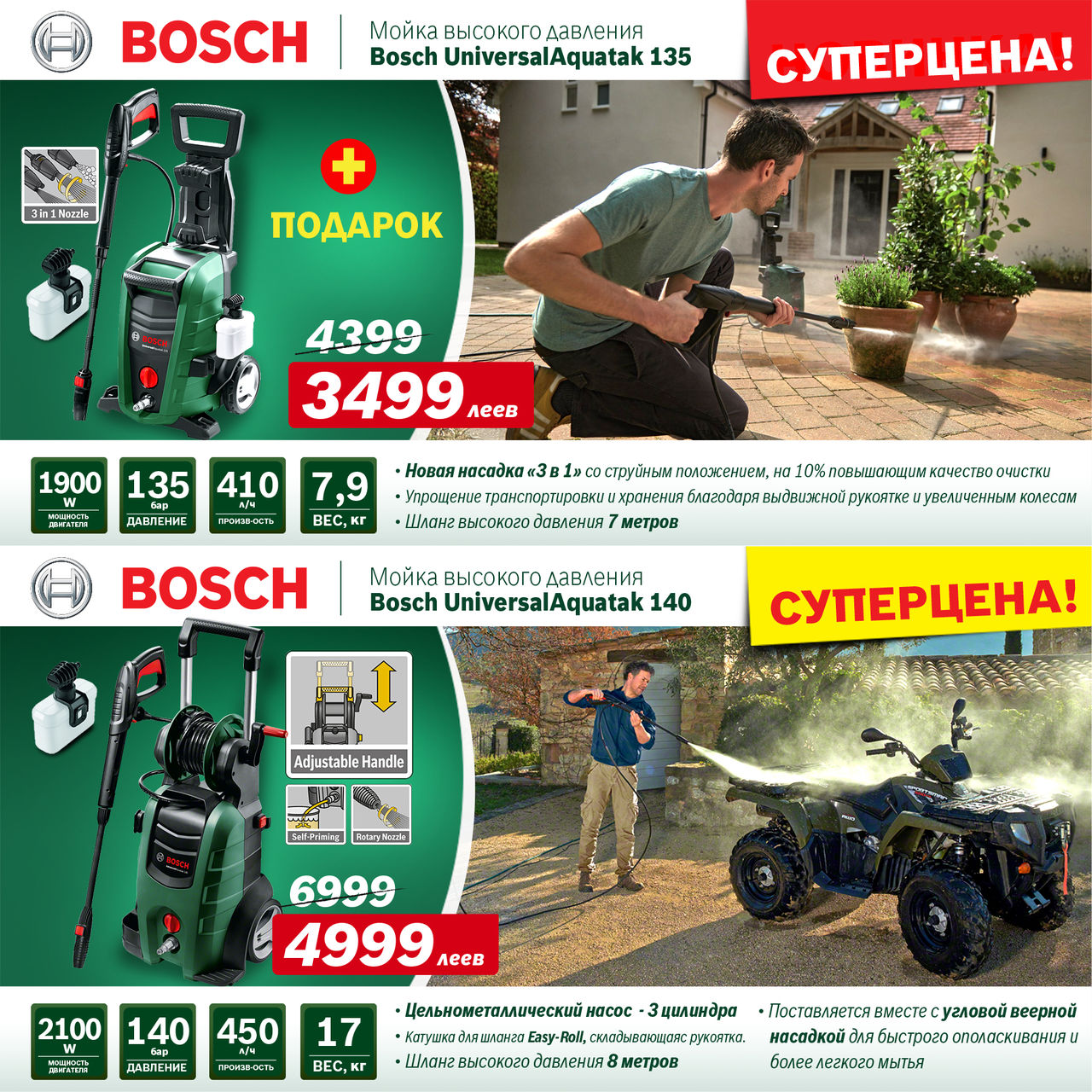 Bosch: «Газонокосилки – лучшие цены, новинки и супер предложения» ®