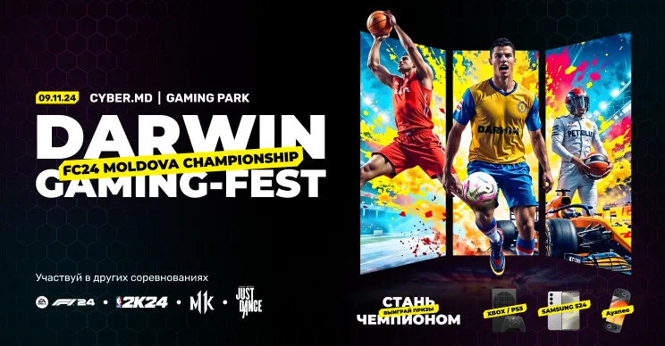 Darwin Gaming Fest: крупнейший фестиваль для геймеров Молдовы