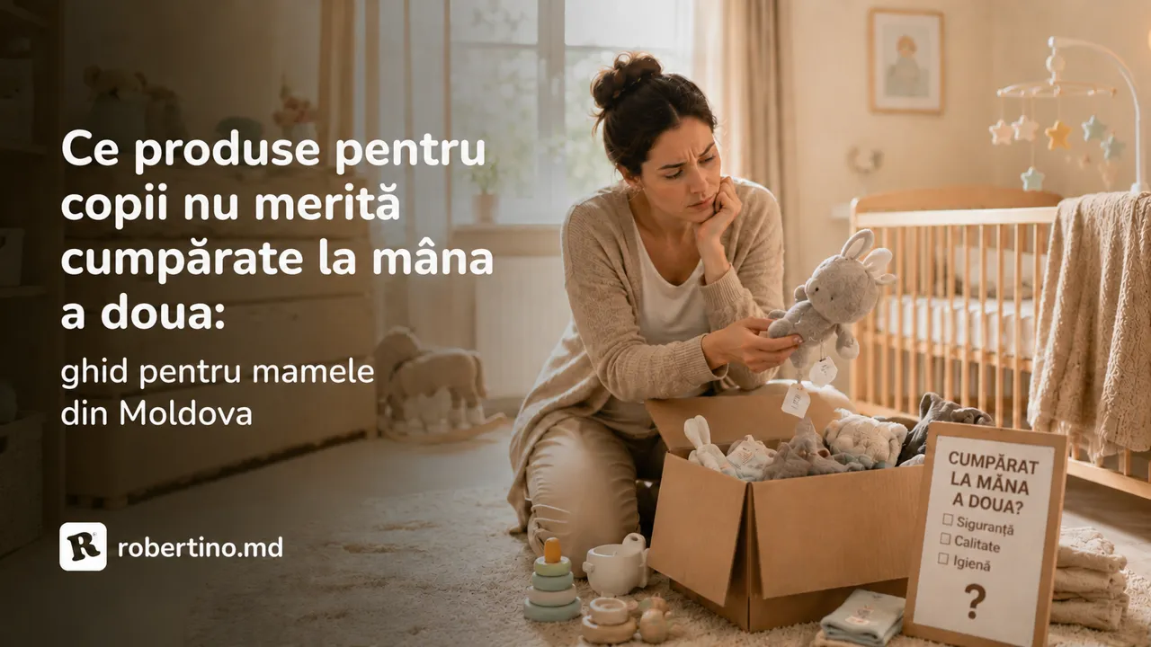 Produse second-hand pentru copii — la ce nu merită să economisești pentru siguranța copilului, Robertino