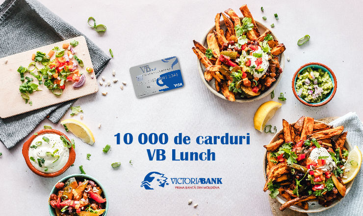 Victoriabank выпустил около 10 000 карточек VB Lunch ®
