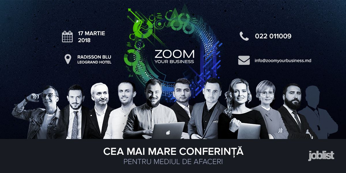 Zoom Your Business: Conferința care schimbă ADN-ul afacerilor din Moldova ®
