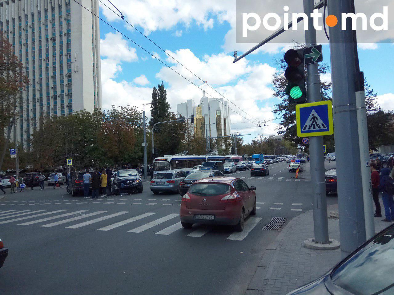 ДТП на бульваре Штефан чел Маре парализовало транспортное движение