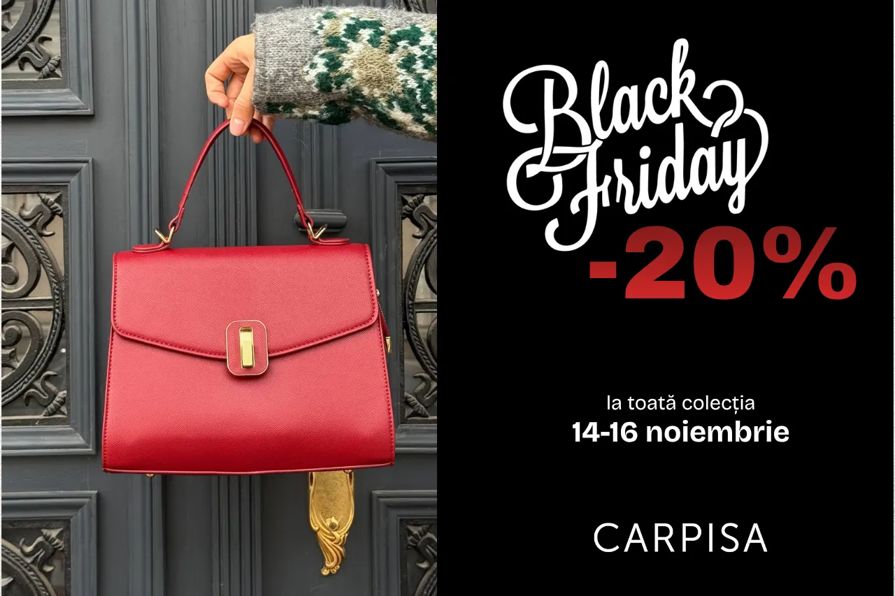 Black Friday в Caprisa - чемоданы и сумки со скидкой 20%, только 14-16 ноября