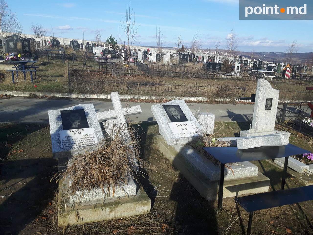 Morminte vandalizate la cimitirul Sf. Lazăr din Chișinău