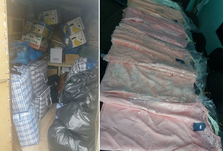 Пограничники изъяли на рынке в Атаках одежду стоимостью 150 тысяч леев