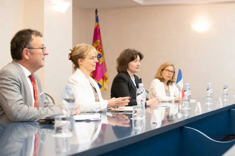 Майя Санду провела встречу с делегацией Сената Франции