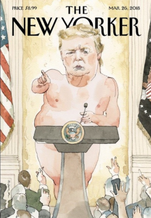 The New Yorker показал обложку с голым Трампом