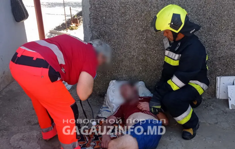 При пожаре в Комрате едва не погиб мужчина