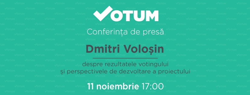 Dumitru Voloşin va rezuma rezultatele preliminare ale activităţii Votum.md