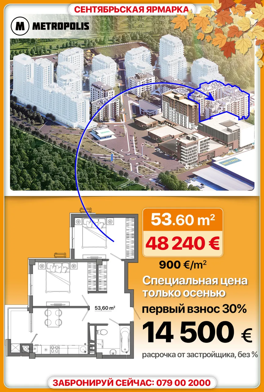 Metropolis: Осенняя ярмарка — квартиры от 850 €/м²!