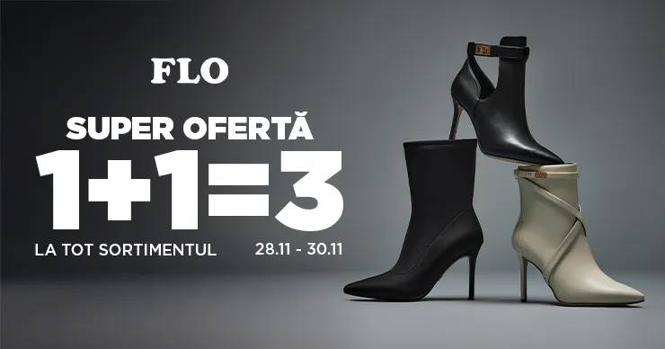 Super oferta Flo: 1+1=3 la tot sortimentul, între 28 și 30 noiembrie
