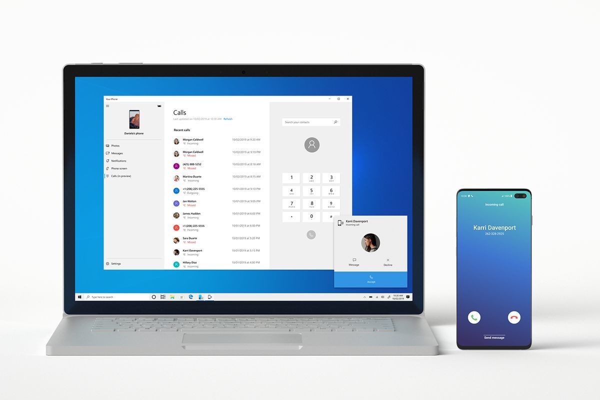 В Windows 10 добавили звонки со смартфона на ПК