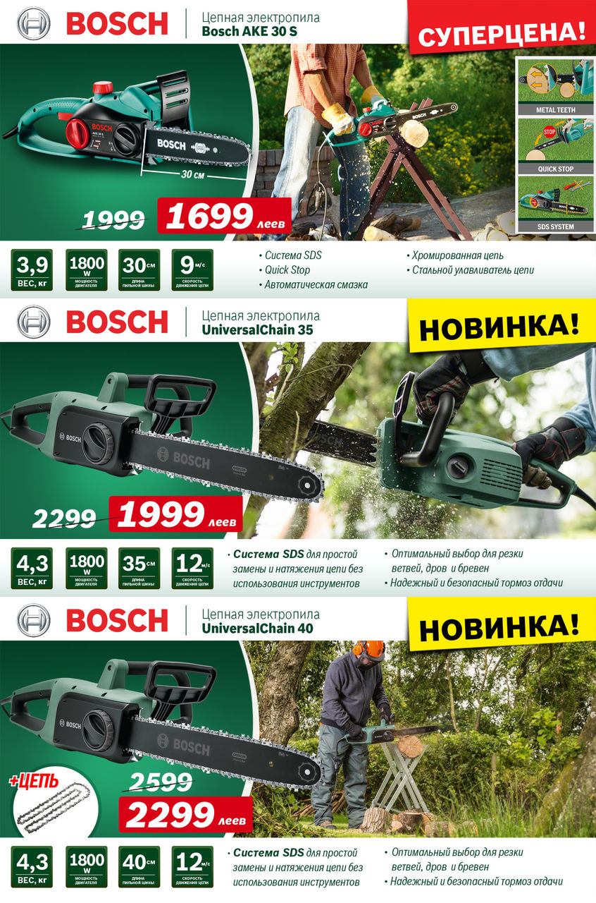 Садовая техника Bosch: Супер-предложения осени