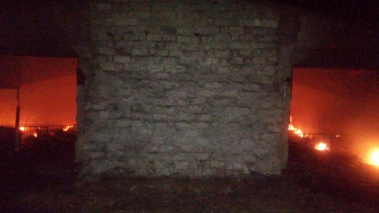 В селе Маркулешты Флорештского района сгорел склад сена