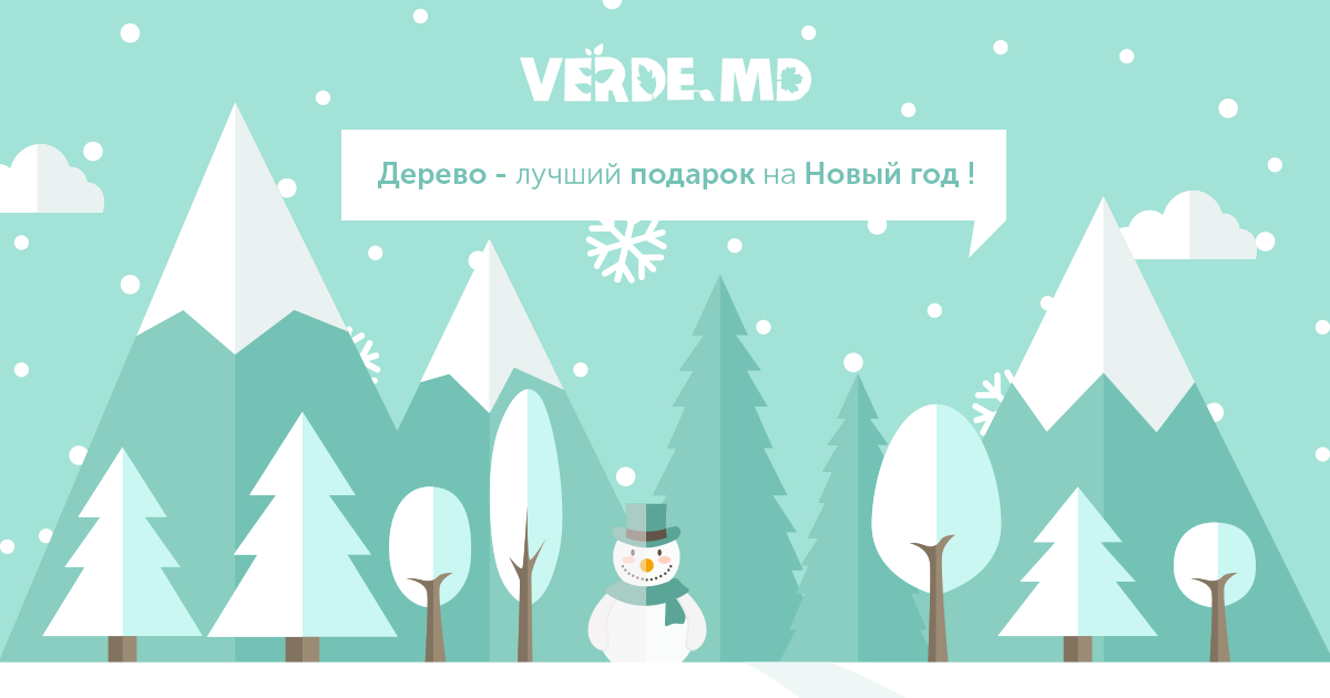 Verde.md: Подари дерево на Новый Год!
