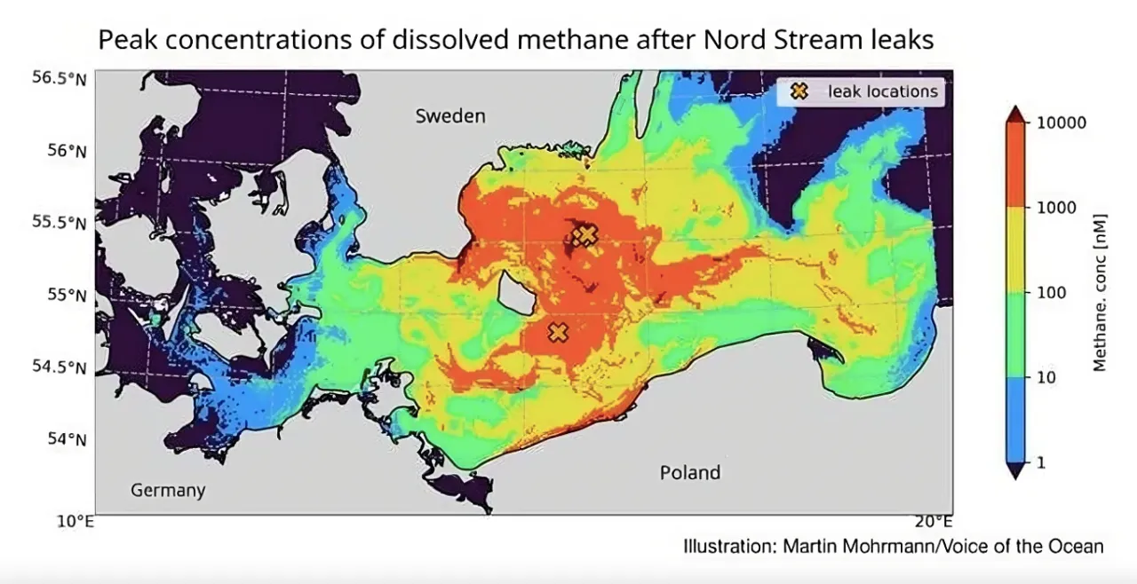 Oamenii de știință consideră că emisiile de metan generate de explozia Nord Stream reprezintă un record în istorie