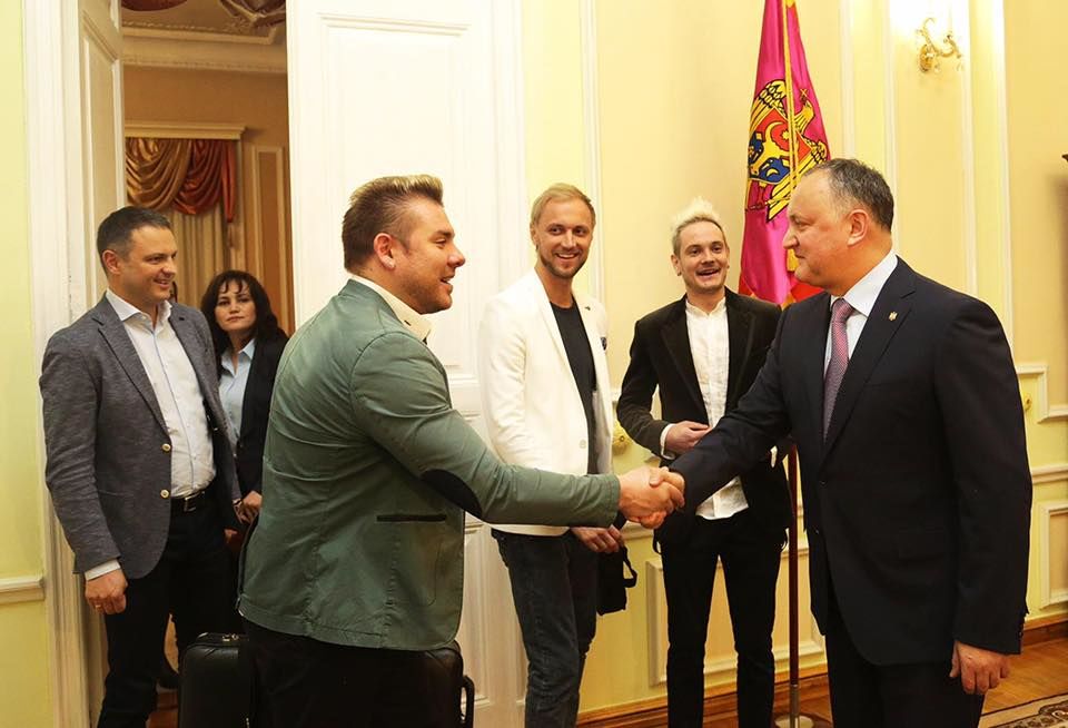 Igor Dodon a avut o întrevedere cu reprezentanții Eurovision 2017. Ce le-a urat președintele