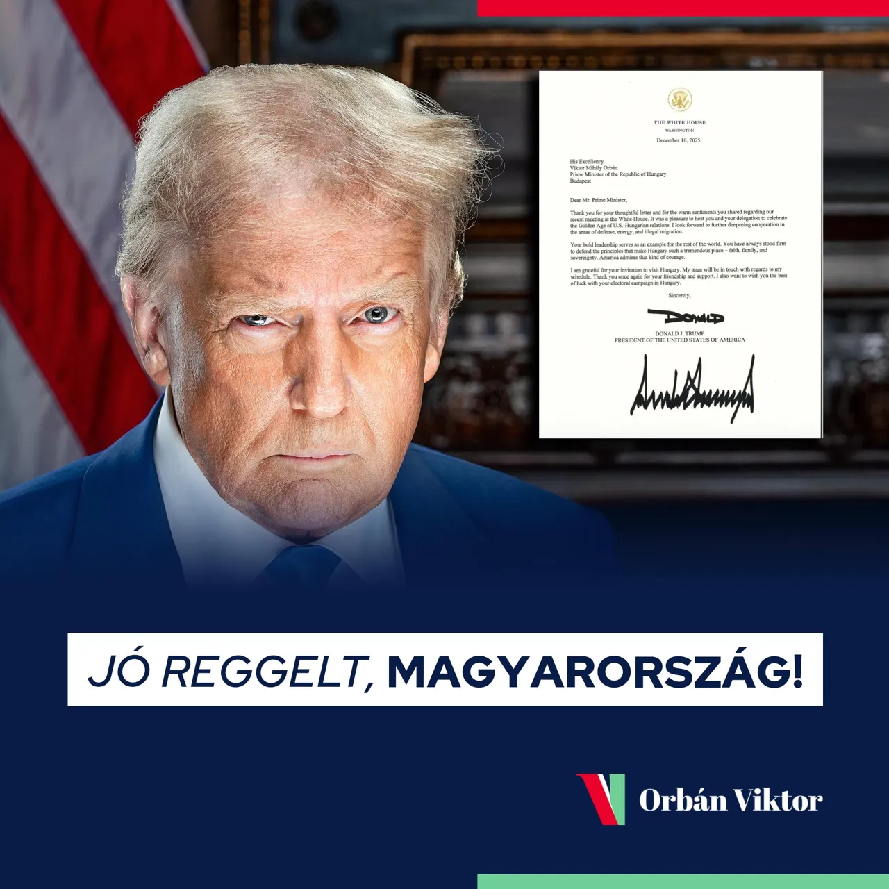 Трамп пожелал Орбану удачи на выборах