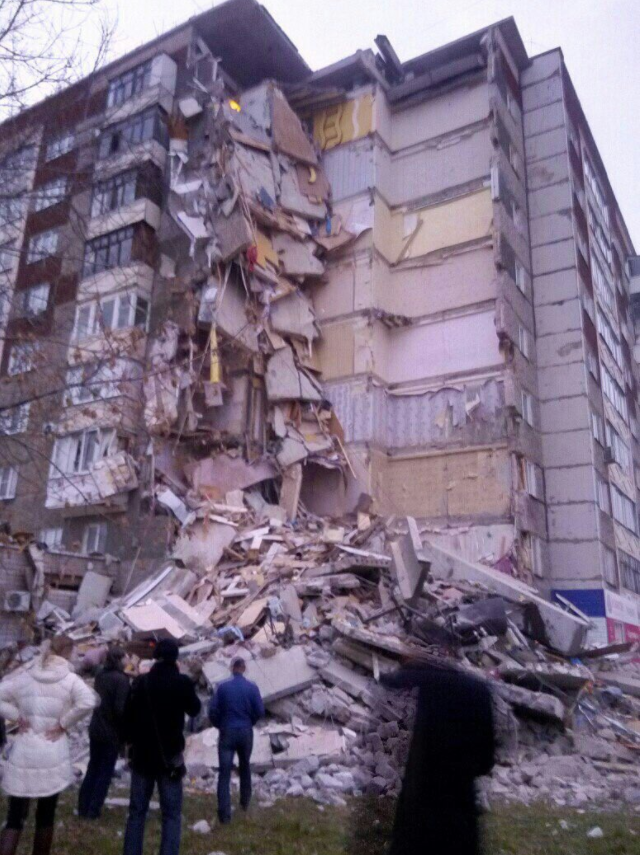 В Ижевске обрушился жилой дом