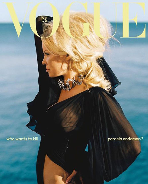 Памела Андерсон впервые появилась на обложке Vogue