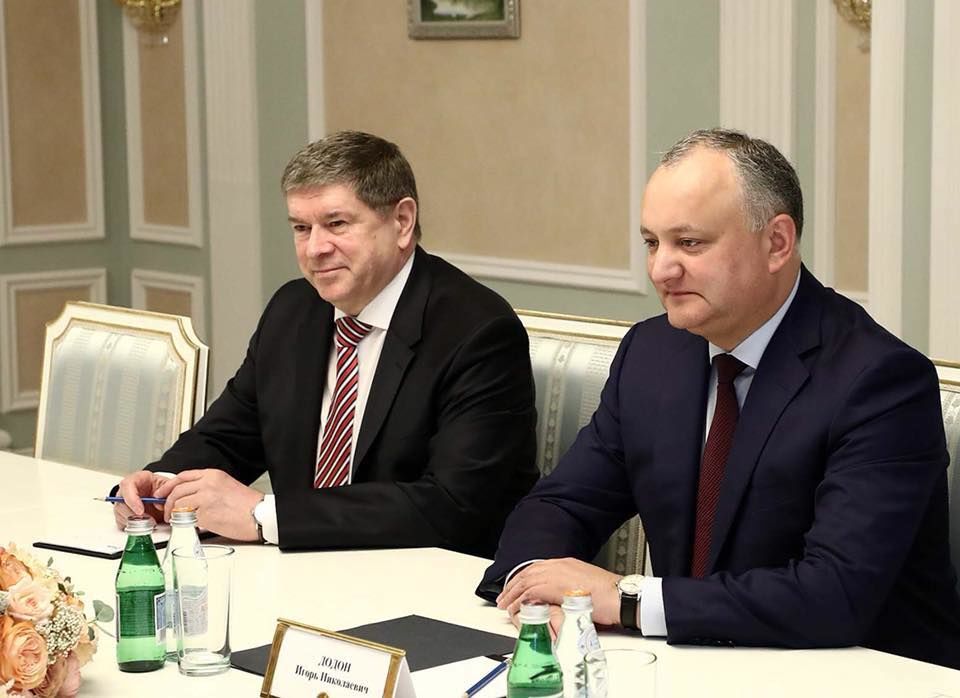 Додон обсудил вопрос поставок газа в Молдову с главой “Газпрома”