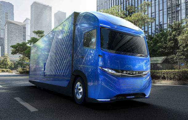 Conceptul unui camion electric Daimler cu autonomie de 350 de kilometri