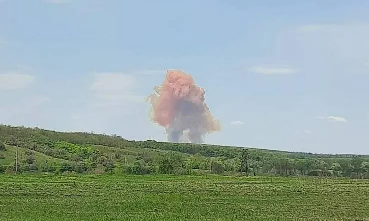 В Краматорском районе в результате обстрелов поврежден склад с аммиачной селитрой