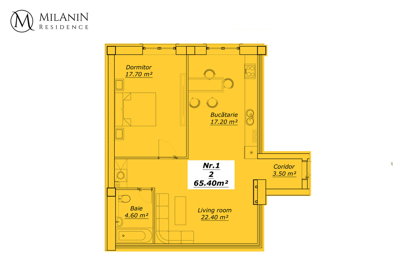 Milanin Residence: Последняя квартира на 65 кв2, дом сдан в эксплуатацию ®