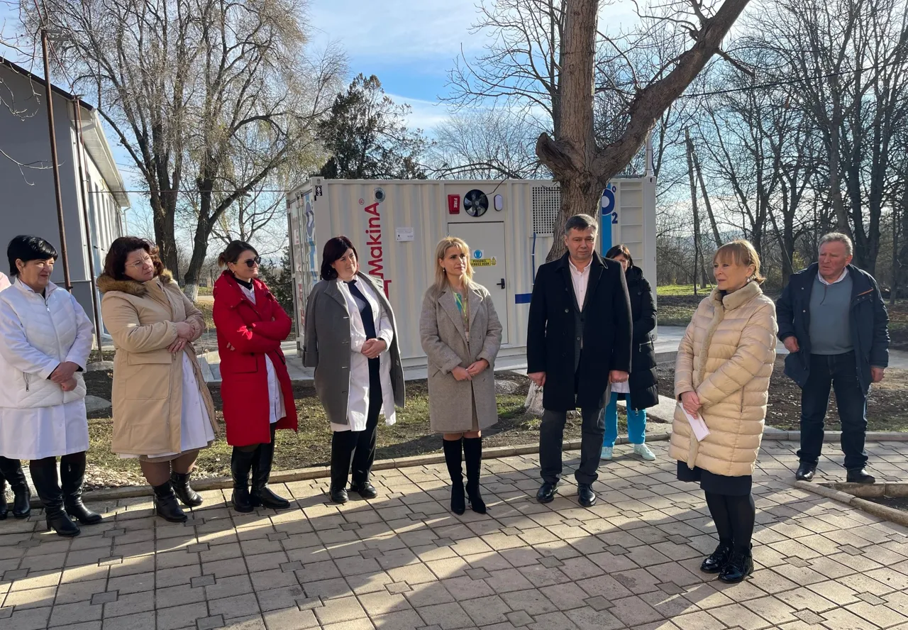 В больнице Чимишлии открылась станция по производству кислорода