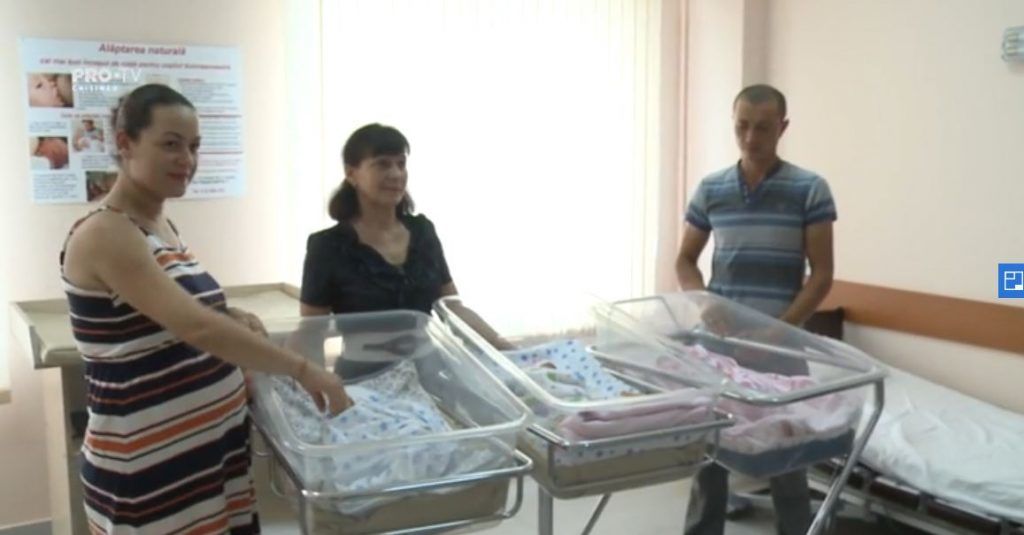 Супруги из Оргеева стали родителями тройни
