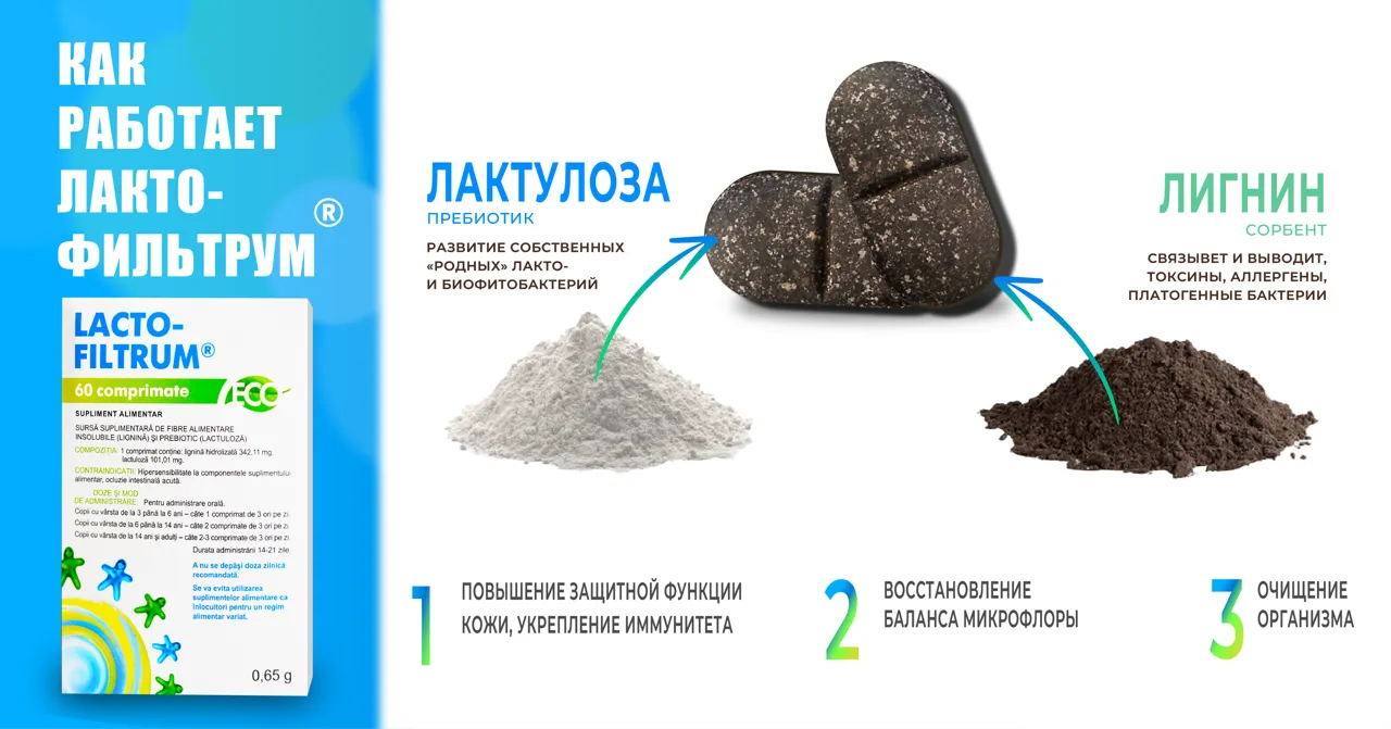 Lactofiltrum: Здоровый кишечник - красивая кожа