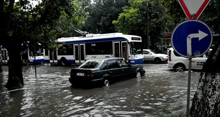 Воскресный ливень в Кишиневе: столица поплыла