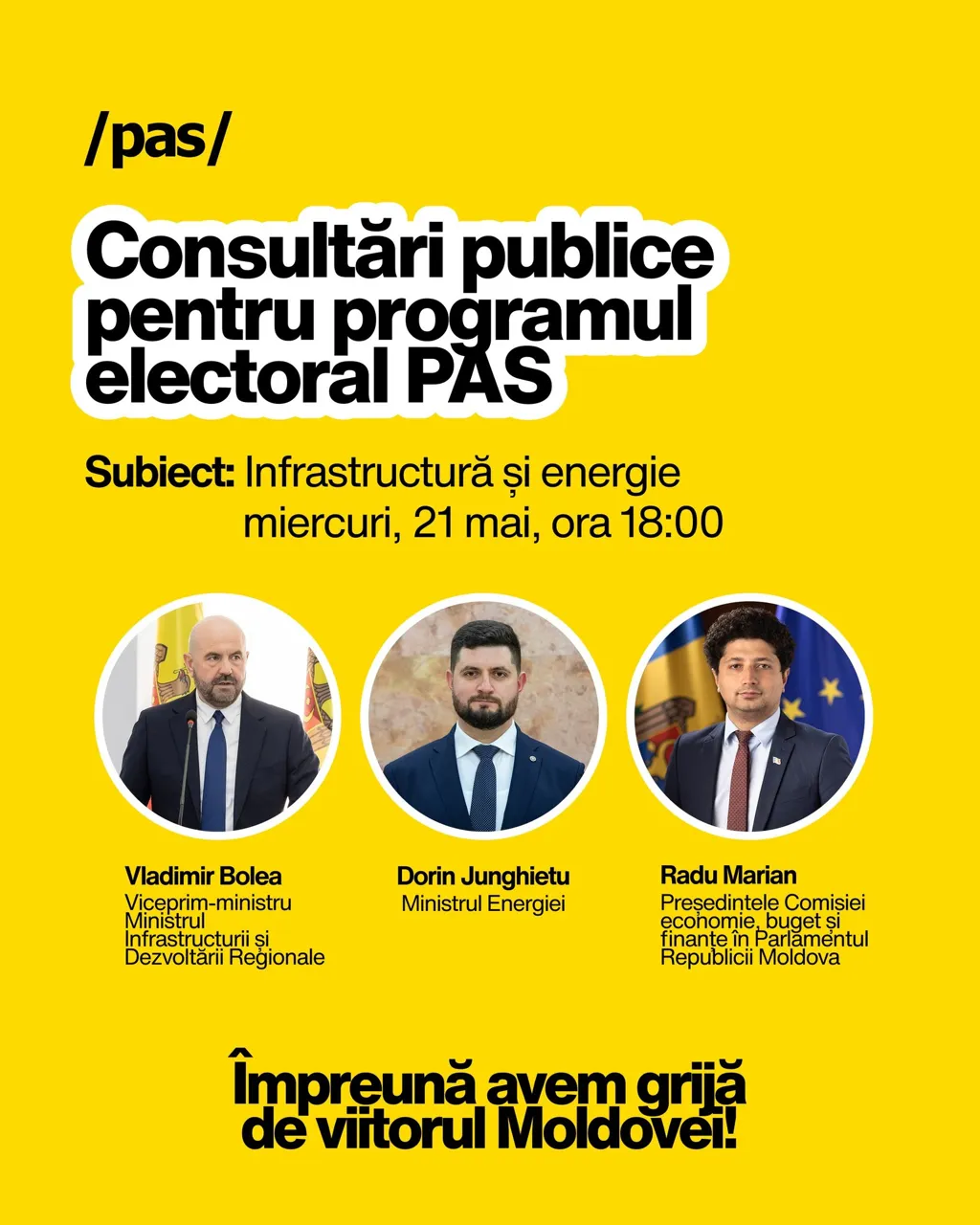 Miniștrii Guvernului participă la consultările anunțate de PAS