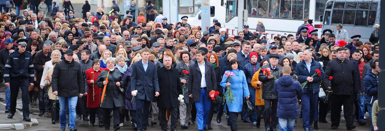 В Бельцах прошел марш в честь 73-летия освобождения города
