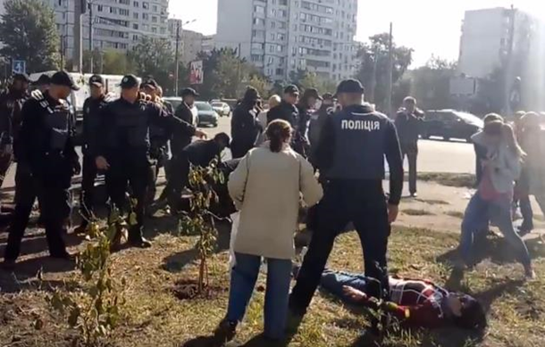 В Киеве произошли столкновения между активистами и полицией