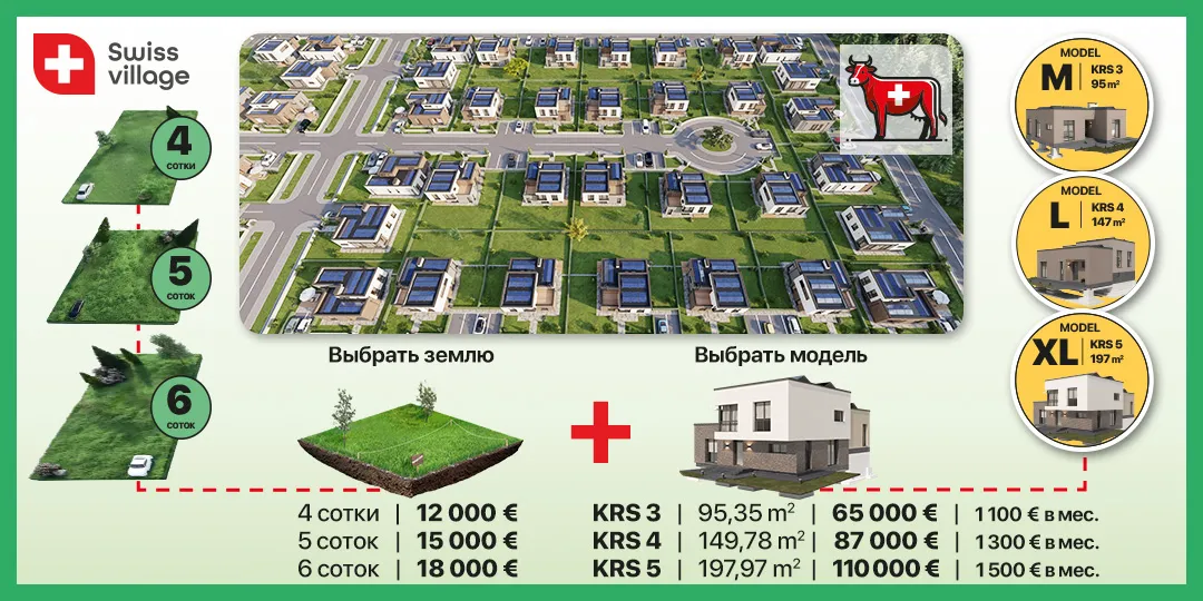 Green Village. Капитальные дома за 90 дней и эко-резиденция Swiss Village – швейцарская архитектура в Молдове