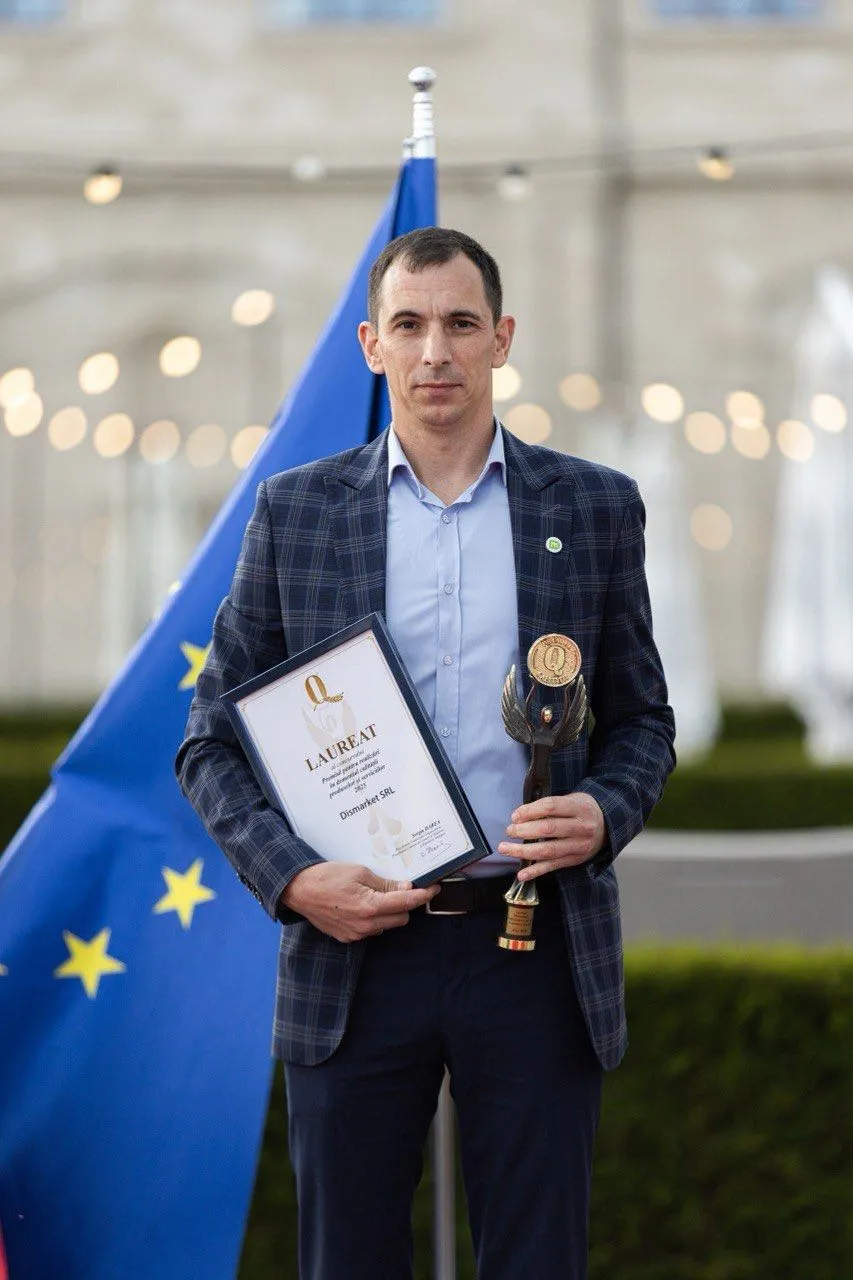 Recunoaștere la nivel național: Compania Dismarket a fost distinsă cu Premiul pentru calitatea produselor 2025