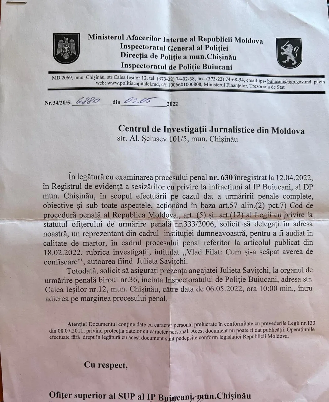 Влад Филат подал в суд на портал расследований