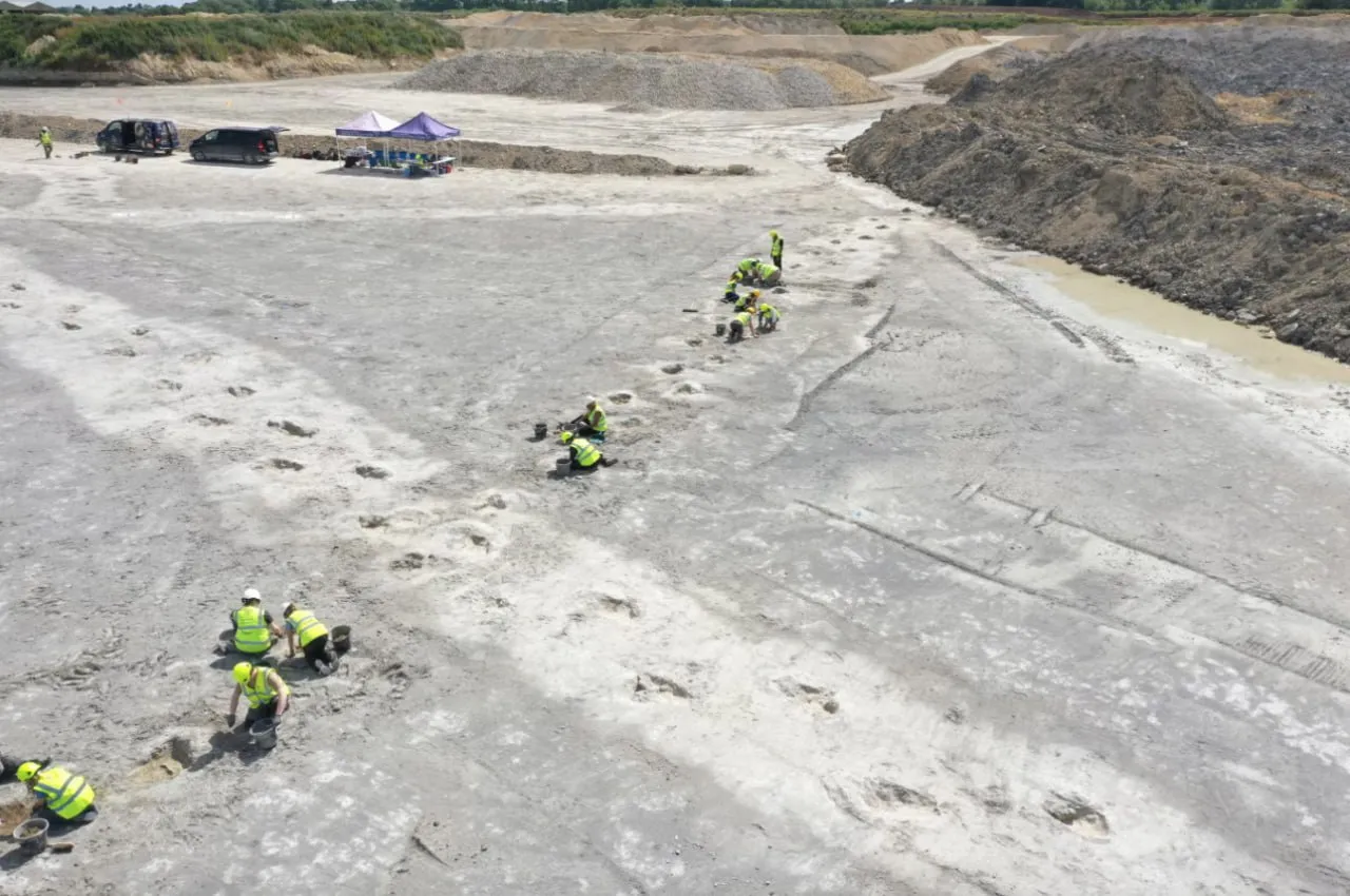 O „șosea a dinozaurilor”, descoperită de arheologi în Marea Britanie