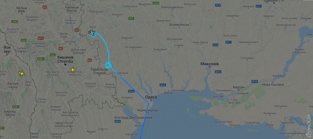 Самолет-разведчик США облетел Приднестровье