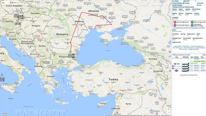 Американский стратегический беспилотник пролетел над Молдовой