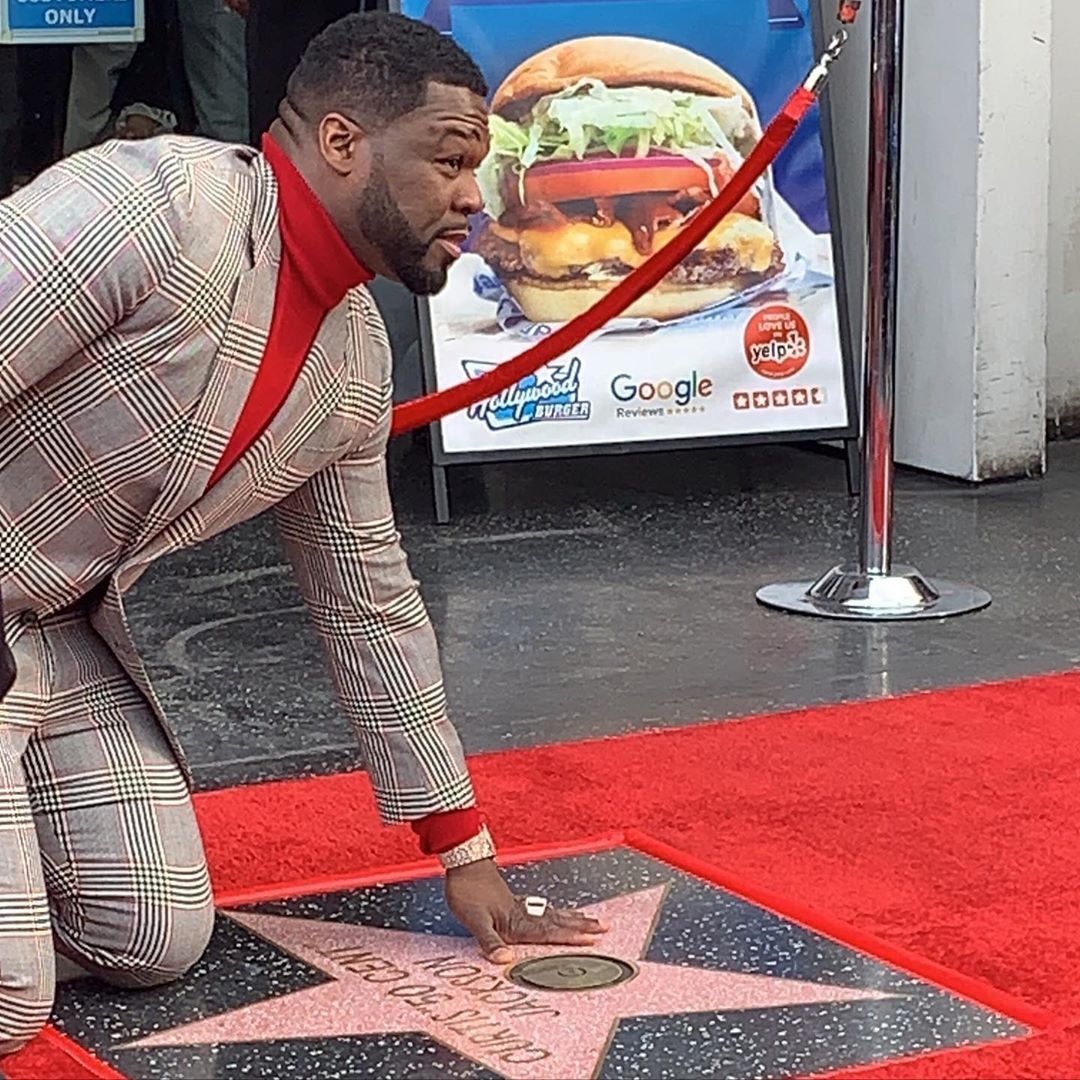 Рэпер 50 Cent удостоился именной звезды на голливудской Аллее славы